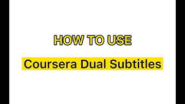 How To Use - Coursera Dual Subtitles - Chrome Extension
