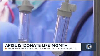 UW Health recognizes 'Donate Life' Month to promote organ donation
