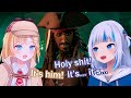 Gura's and Ame's reaction to the Sea of Thieves new trailer on E3! [Gawr Gura/Hololive EN]