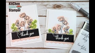 Stampin' Up! Love What You Do Thank You Card Tutorial from Kitchen Table Stamper