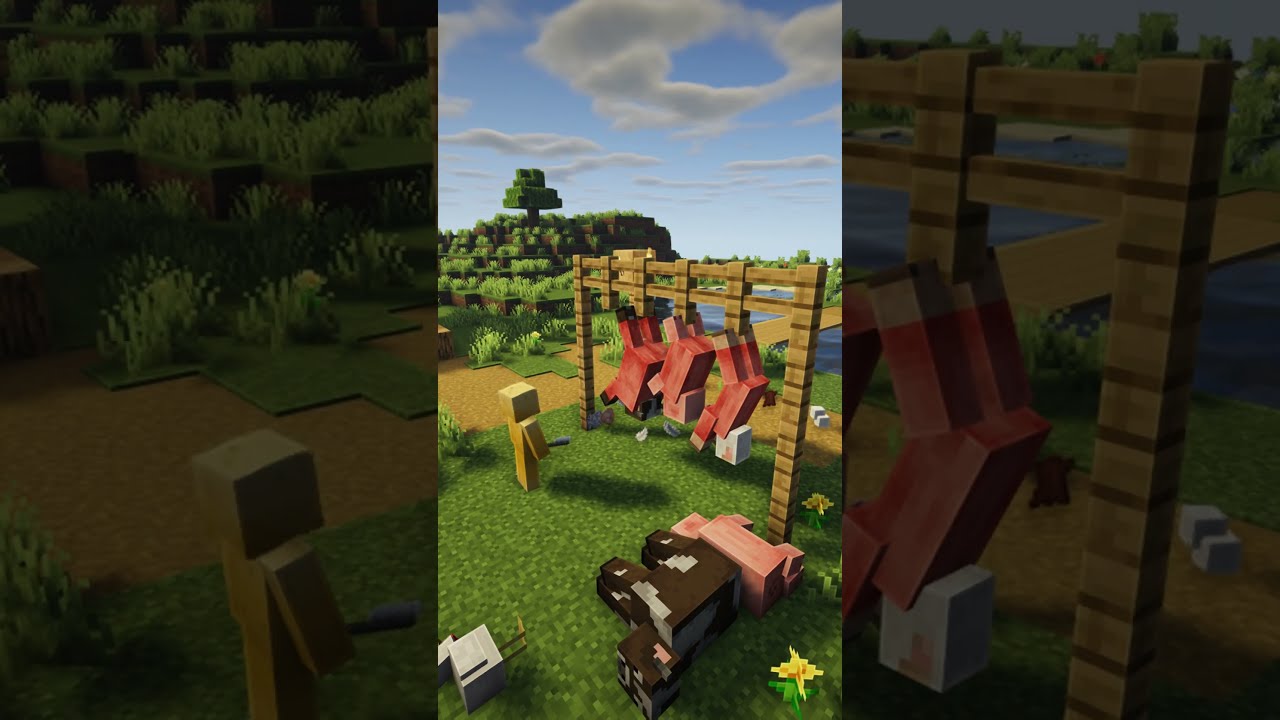 This Minecraft Mod Lets You Butcher Animal Mobs 