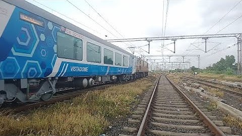 First Lhb Run of pragati express With vistadome  coach #indianrailway #wap7 #konkanrailway #shorts