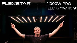 Flexstar 1000W PRO LED grow light PAR test and review