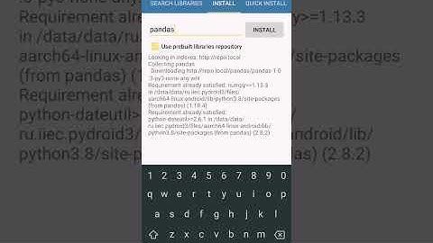 install python packages on your phone