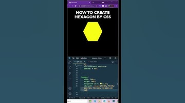 How to Create Hexagon 🔥 by CSS Using Clip-Path #shorts #shorts_viral #coding_shorts