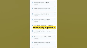 Nexo daily payments 8 August 2022 #shorts