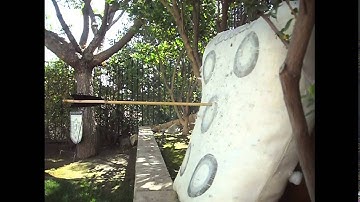 Test shooting obsidian points