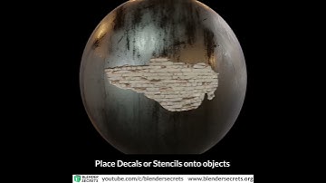 Daily Blender Secrets - Project decals/stencils onto objects with Shrinkwrap