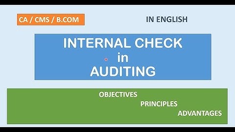 INTERNAL CHECK / IN ENGLISH #Bcom#BBA#CMS#CA