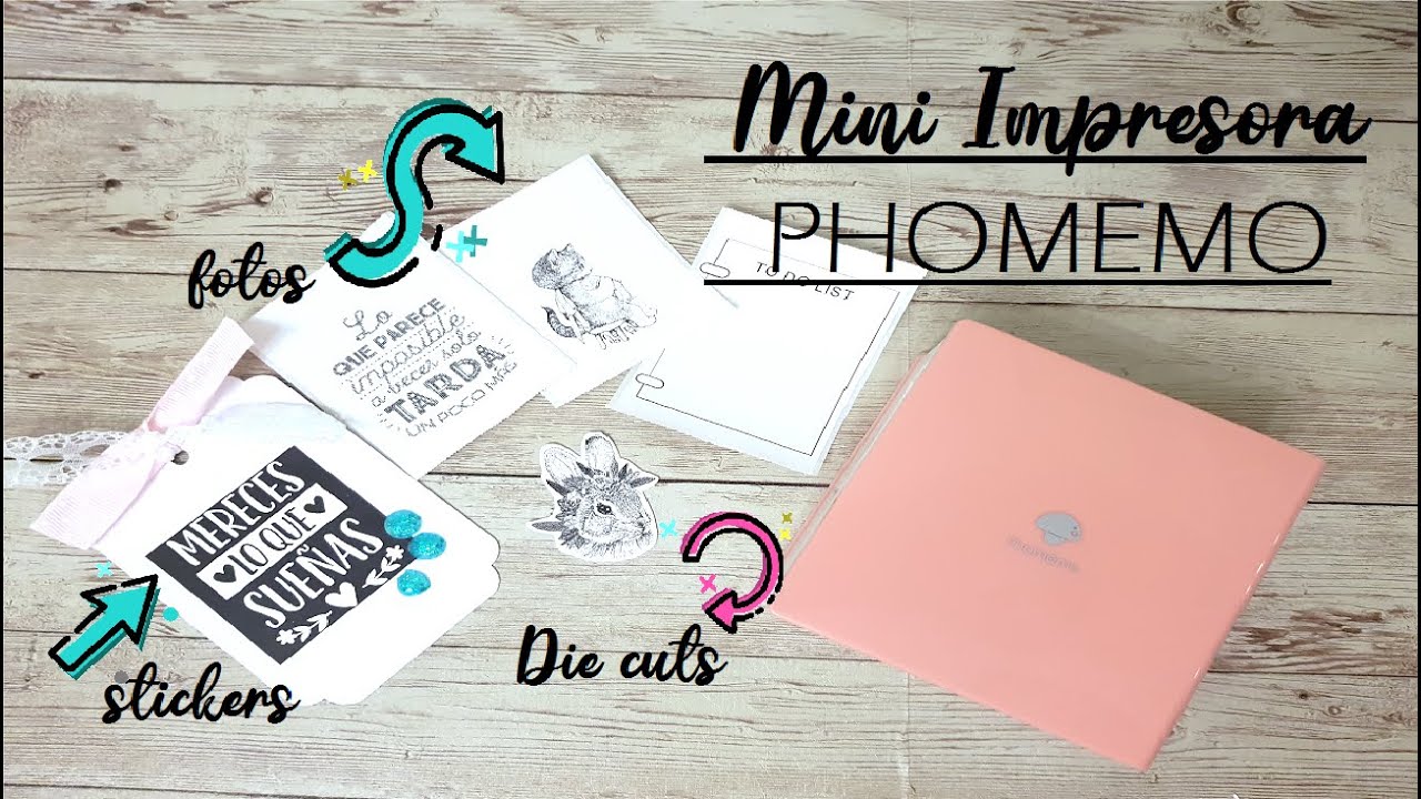 MI NUEVA MINI IMPRESORA,Para hacer fotos,stickers,die cuts,etc[ PHOMEMO  ] 