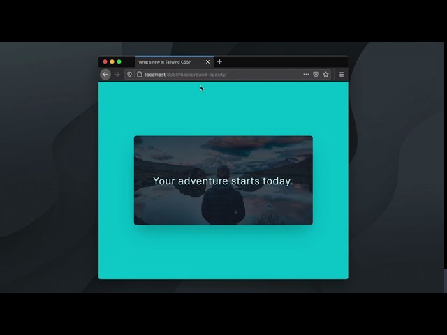 Color Opacity – What's new in Tailwind CSS - YouTube