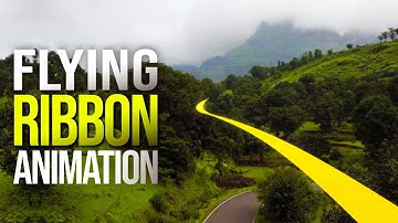 Ribbon flying animation through real video (Hindi) | After effects tutorial