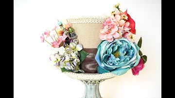 How to make a top hat, DIY flower hat （part2）