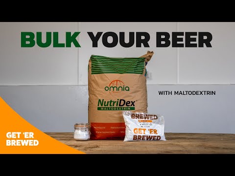 What does M altodextrin do in beer?