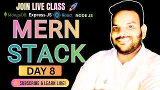 🚀 FREE LIVE MERN Stack Course | Day 8 | Array in JavaScript | Learn FullStack Development