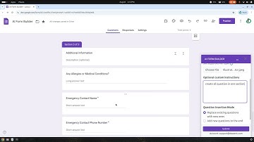 AI Form Builder | Instantly Generate Google Forms from Text, PDFs, Images & Videos