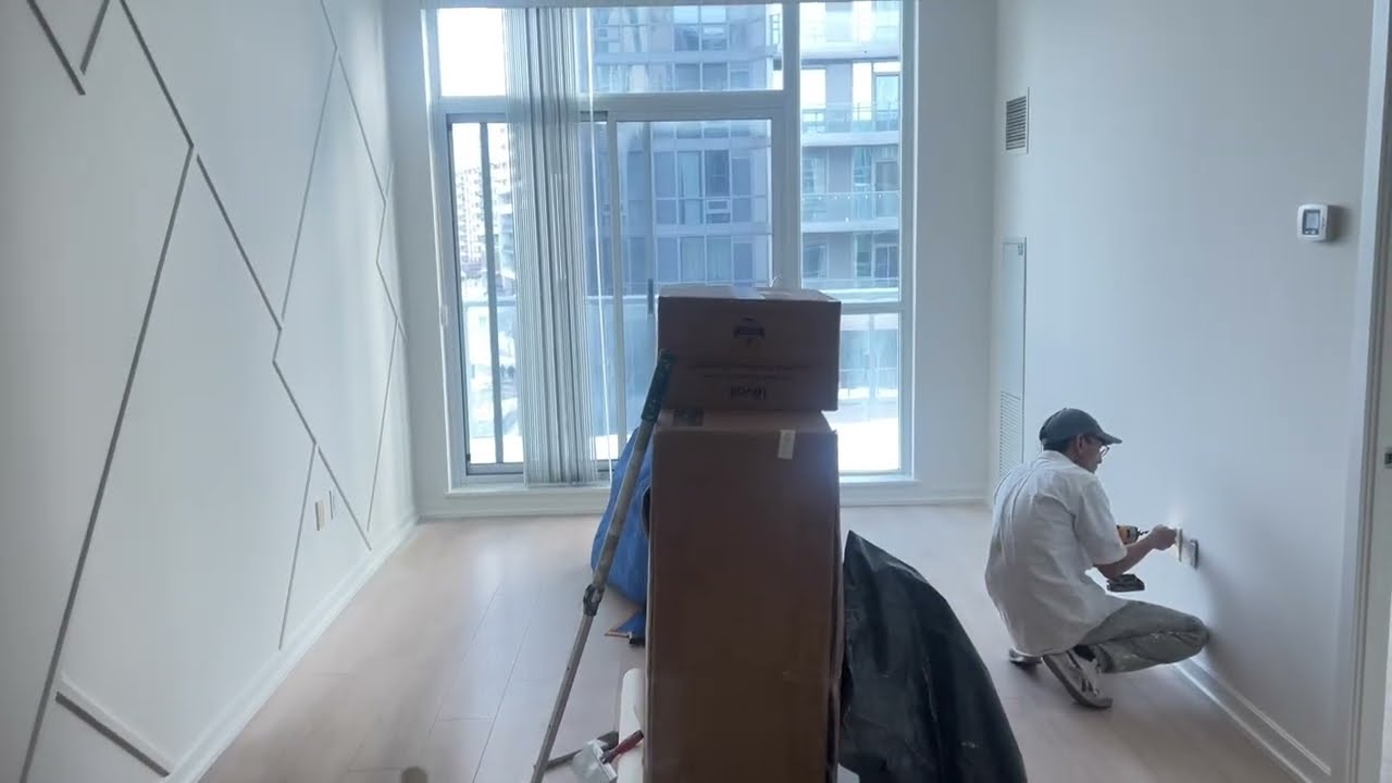 Condo popcorn ceiling removal and painting in M2J toronto