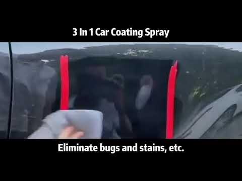 3 In 1 Quick High Protection Car Coating Spray Polish, Ceramic, Plastic  Parts Refurbisher 