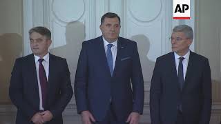 Inauguration of Bosnia's three-member multi-ethnic presidency