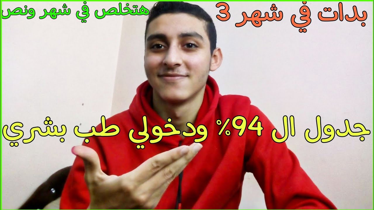 لو لسة متعرفش حاجة عن المنهج|الجدول هيخليك تلم المنهج في شهر ونص| جبت بسببة 94%