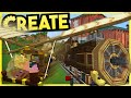 Glorious Gliders &amp; Terrific Trains!!! - Minecraft Create Mod S2 #7