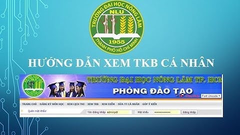 Hướng dẫn xem thời khóa biểu cá nhân Tân Sinh Viên