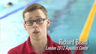 London Marathon launch Poolpods at the London 2012 Aquatics Centre