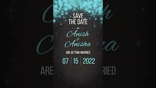 CINEMATIC SAVE THE DATE || WHATSAPP INVITATION CARD || ADOBE AFTER EFFECTS 2022 || APVL INDIA