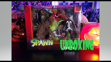 SPAWN DELUXE WITH THRONE , MCFARLANE TOYS , TOY UBOXING AND REVIEW . #toyreview #spawn #toyhunt