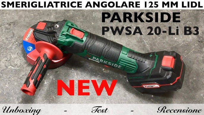 Istruzioni per la smerigliatrice angolare a batteria PARKSIDE PWSA 20-Li C3