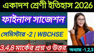 Class 11 2nd semester history suggestion 2026 || class 11 history semester 2 final suggestion 2026