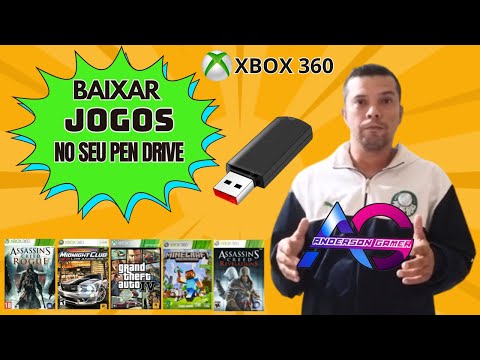 COMO BAIXAR JOGOS XBOX 360 NO SEU PEN DRIVE ANDERSON GAMER 