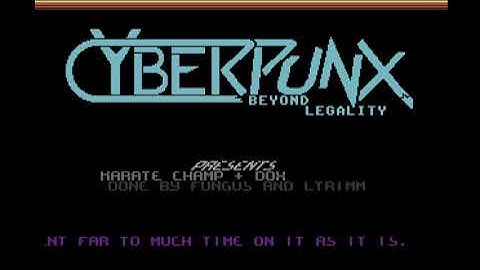 C64 Intro: 1994 Cyberpunx Intro