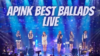 English lyrics | Apink Best Ballads Live Compilation | Part 1 | Eyes, DingDong & more