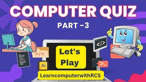 💻 Computer Fundamentals Quiz Part 3 | Test Your Computer Knowledge | Learn Computer with RCS
