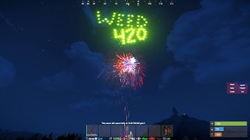 Fireworks show on DeLuuxens PvE 18-12-2021
