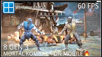 Mortal Kombat X on android is awesome ! Winlator PC Emulator