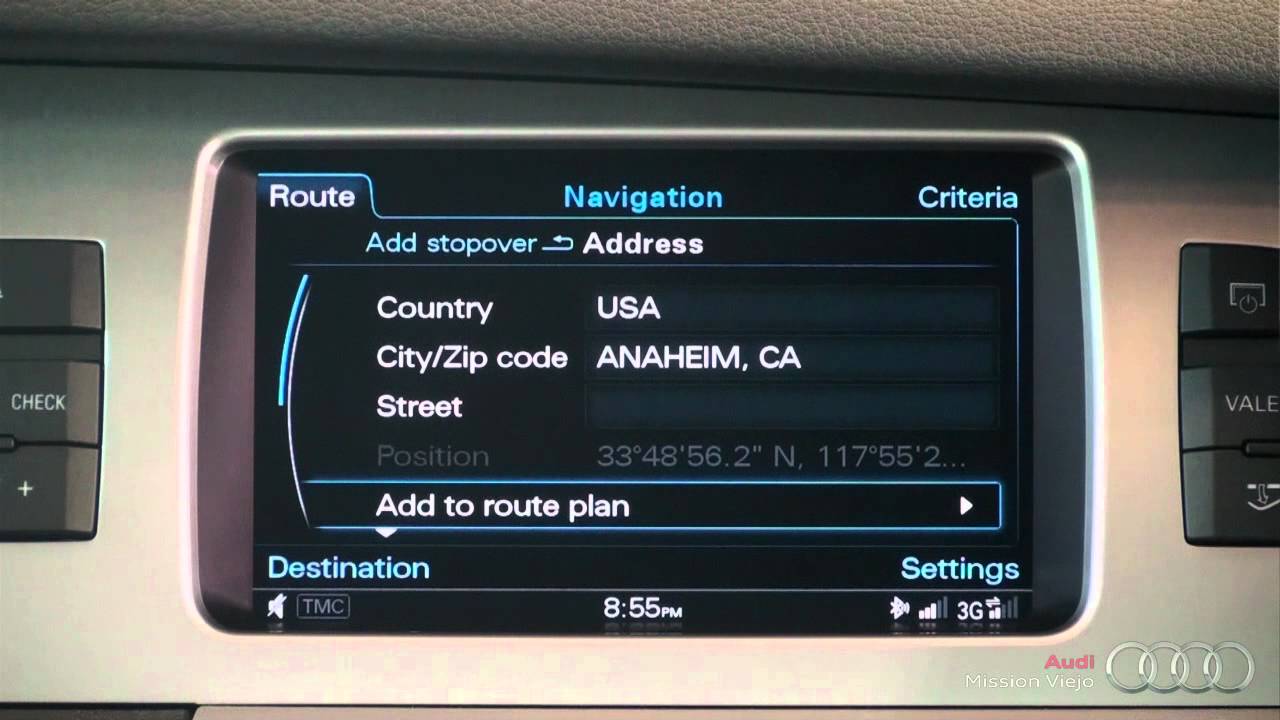 travel info v3 audi