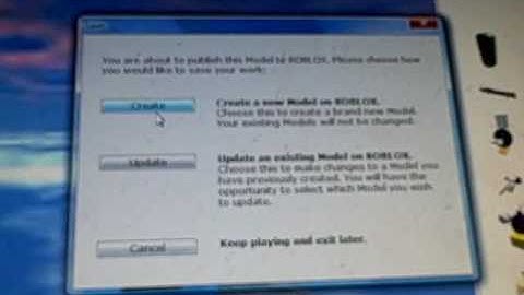 "ROBLOX Tutorial August 2009" how to make a model and save it to roblox