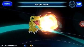 Digimon Links Agumon Geogreymon and Rizegreymon Signature Skills