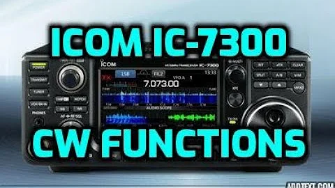 ICOM IC-7300 CW Functions - (Mic as Keyer)