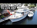 $795,000 1991 HATTERAS 72 CLASSIC MOTOR YACHT TOUR Liveaboard on Water