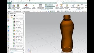 Water bottle Design in NX CAD #Waterbottle #Plasticproduct #NX10