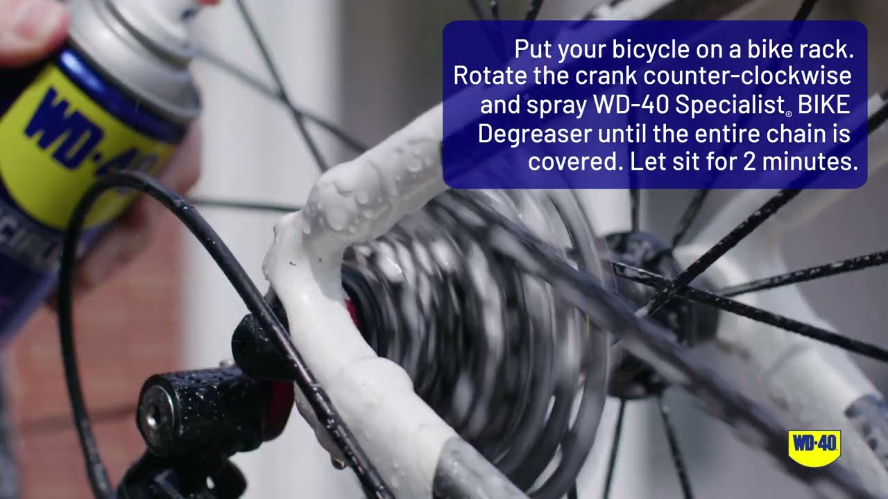 Pekkadillo Mainstream foto How To Clean A Bicycle Chain - WD-40® Specialist® Bike Degreaser - YouTube
