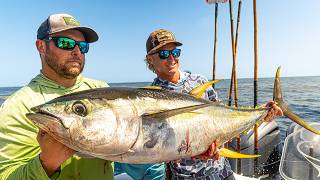 Full Limit of Yellowfin Tuna in 45 Minutes Louisiana Oil Rig Fishing
