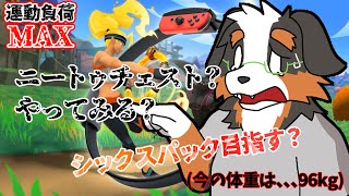【リングフィットアドベンチャー】ニートゥチェスト？やってみるか～、、、シックスパック！！