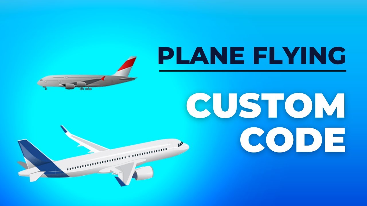 Aeroplane Flight Custom Code with Design | Download & Use - YouTube