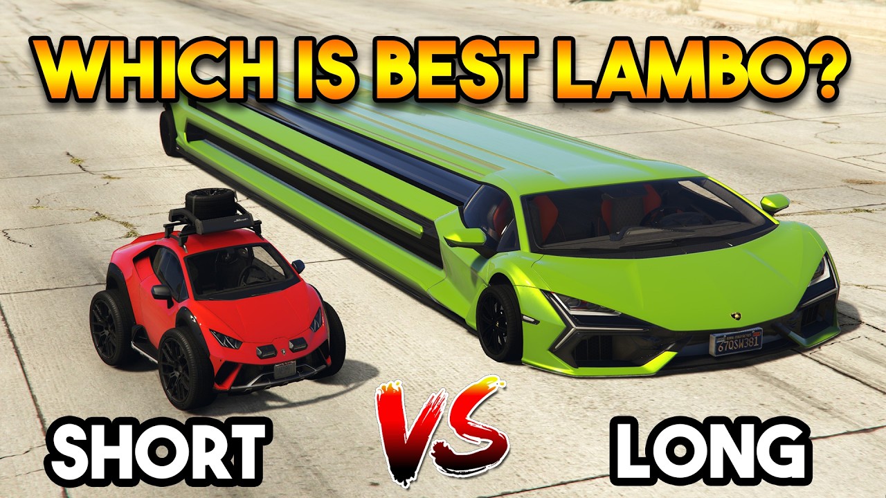 GTA 5 MODS : SHORT LAMBO VS LONG LAMBO (WHICH IS BEST?)