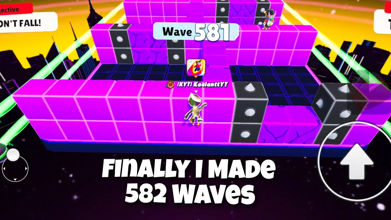 Finally I Made 582 Waves | Block Dash Endless World Record stumble guys ...