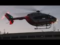 Медицинский вертолет Eurocopter Ec-145   / Eurocopter Ec-145 medical helicopter on landing in Moscow